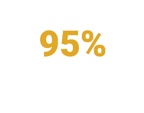 Over 95% of students receive financial aid