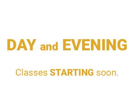 Flexible day and evening classes