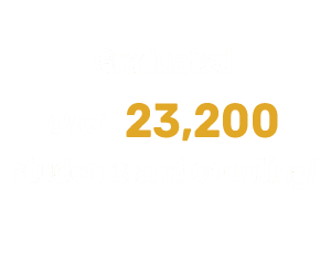 We have over 23,200 graduates and counting